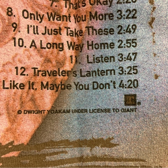 Vintage 1998 Dwight Yoakam Long Way Home Double Sided T-Shirt Sz XL Song List - Picture 6 of 6